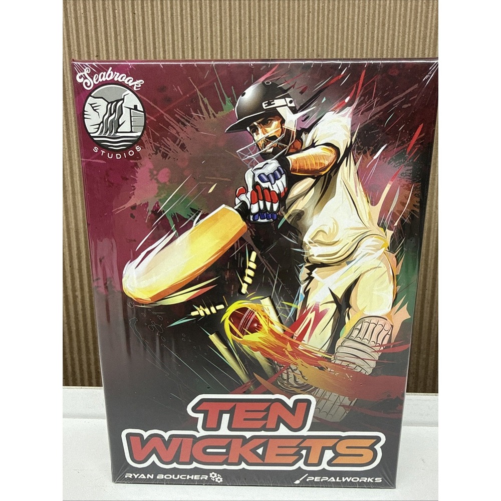 Ten Wickets: The Cricket Strategy Fun Family Sports Card Board Game NEW 2 Player